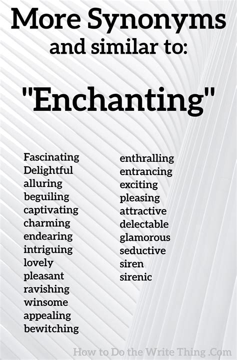 Enchant synonyms .